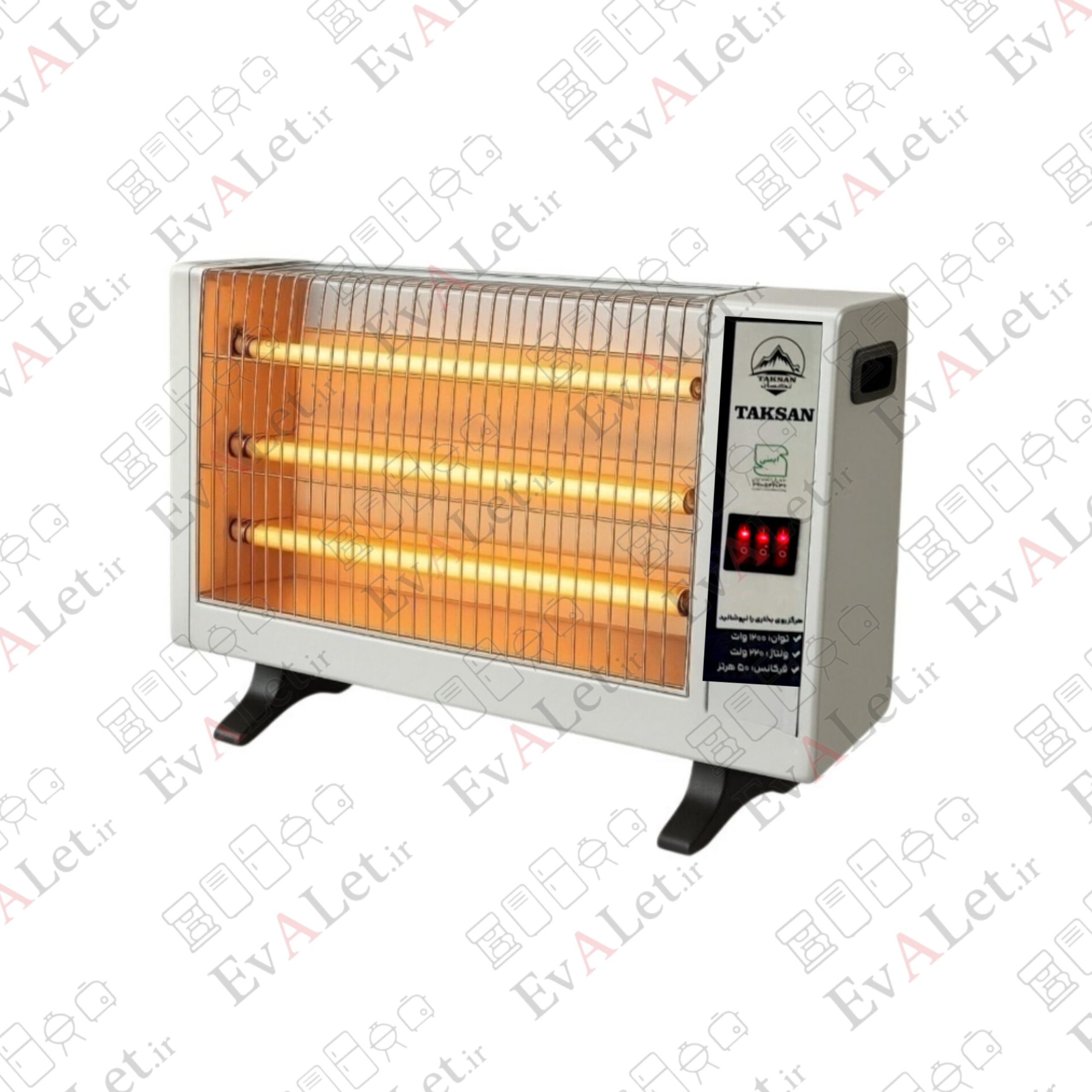 بخاری برقی 3 شعله تکسان طرح حدید (9) بخاری برقی ۳ شعله تکسان مدل TK3 - Image 1