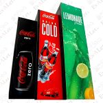 یخچال ویترینی 60 سانت هیتاشی مدل تاج بلند طرح کوکا کولا - Image 9