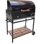 باربیکیو گازی لعابی 11 شعله 80 سانت هیزم مدل درب کانادایی