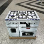 اجاق گاز 5 شعله صفحه استیل طرح فر تاکنو فارناس - Image 8