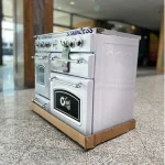 اجاق گاز 5 شعله صفحه استیل طرح فر تاکنو فارناس - Image 9